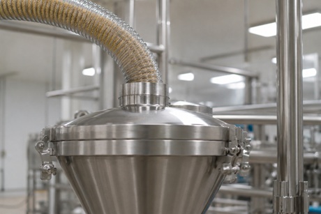 Food processing vacuum conveying