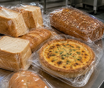 Bakery food processing vacuum application