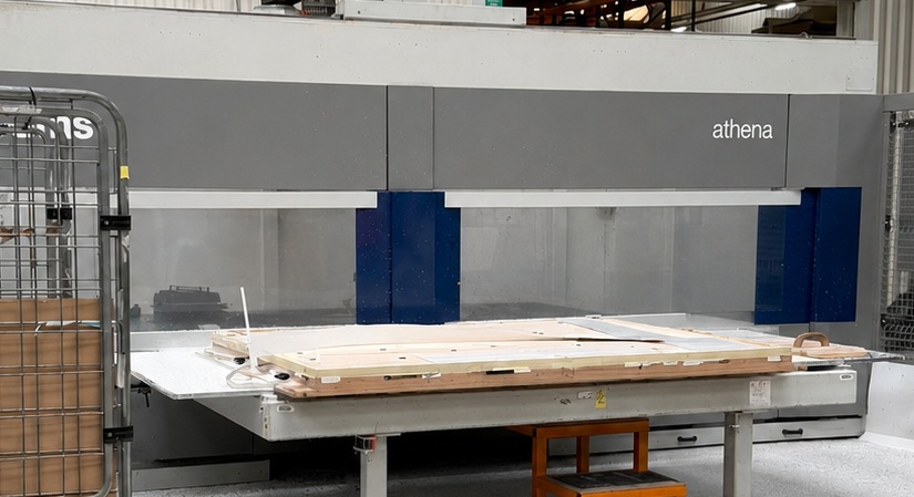 Marine and caravan panel CNC vacuum hold down