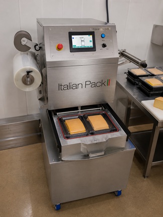Cheese and prepared food tray sealing