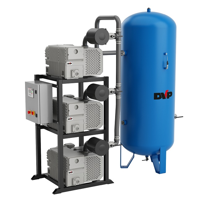 DVP CPA Triplex industrial vacuum system