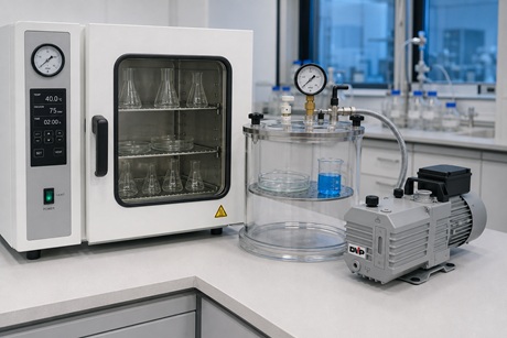 Laboratory vacuum oven and vacuum chamber