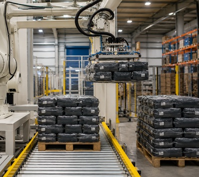 Vacuum palletising and depalletising system